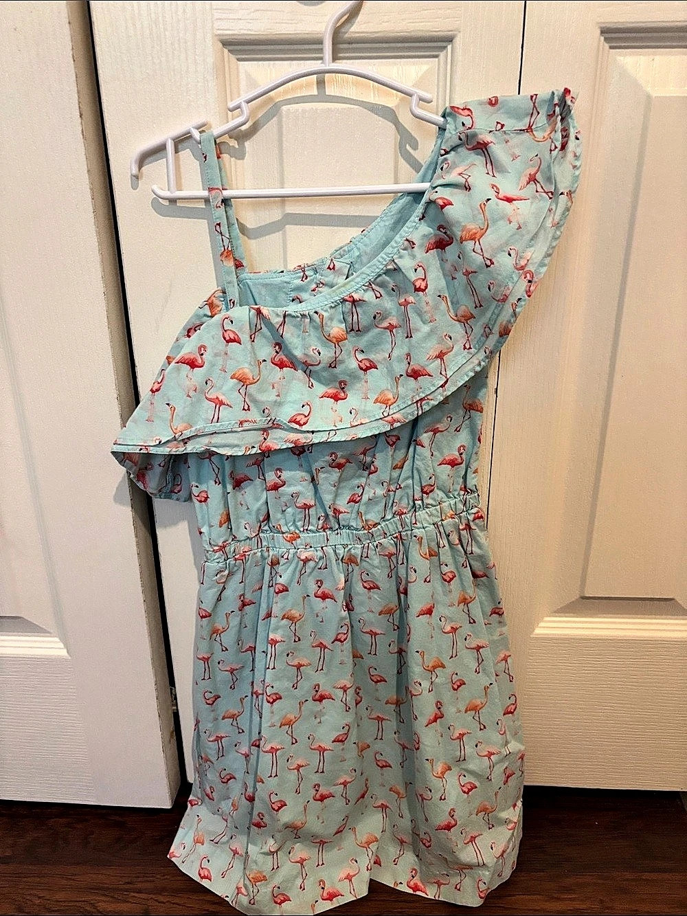 Janie and Jack Flamingo Print Dress Girls 7t